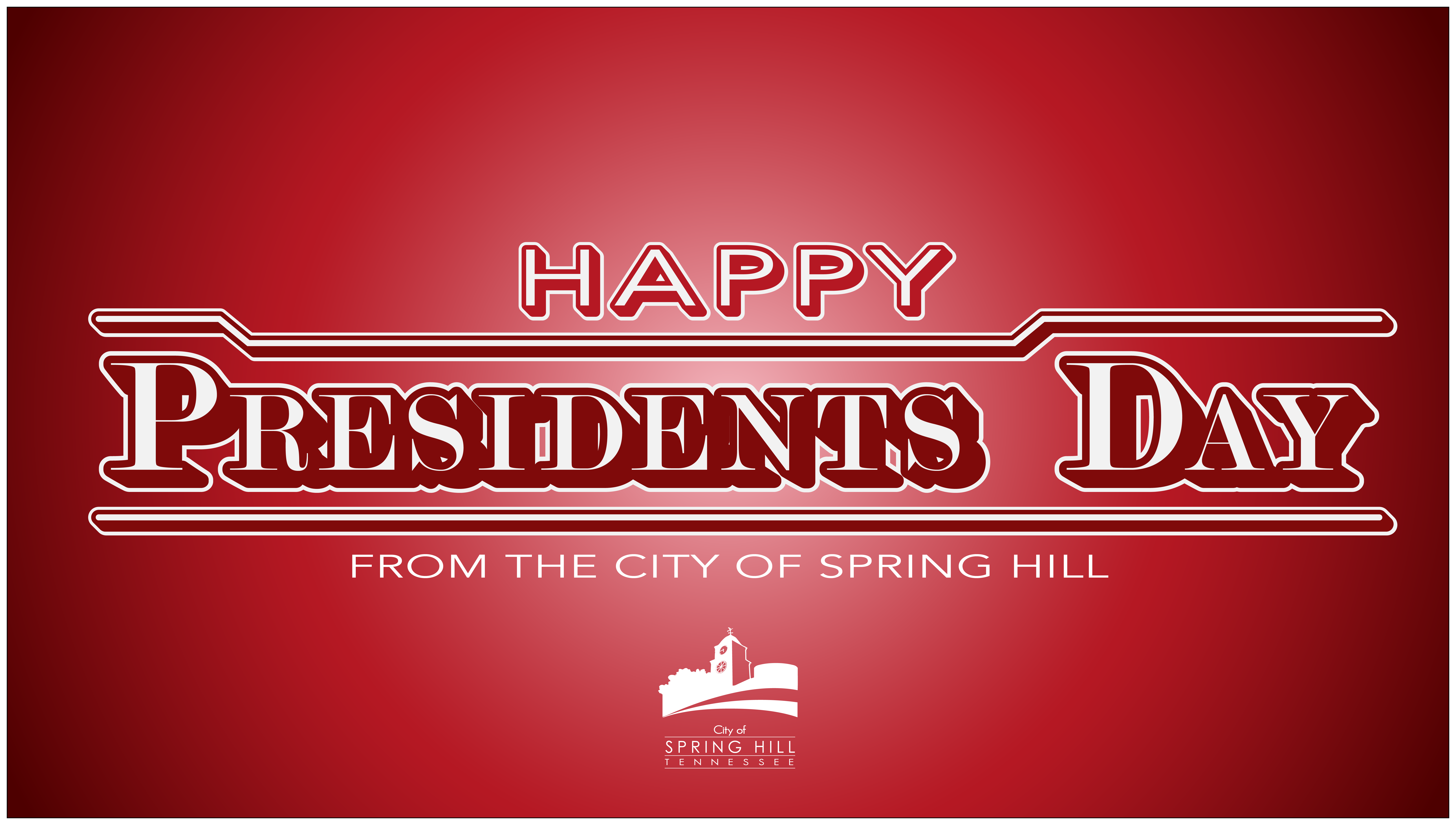 A red and white graphic that says 