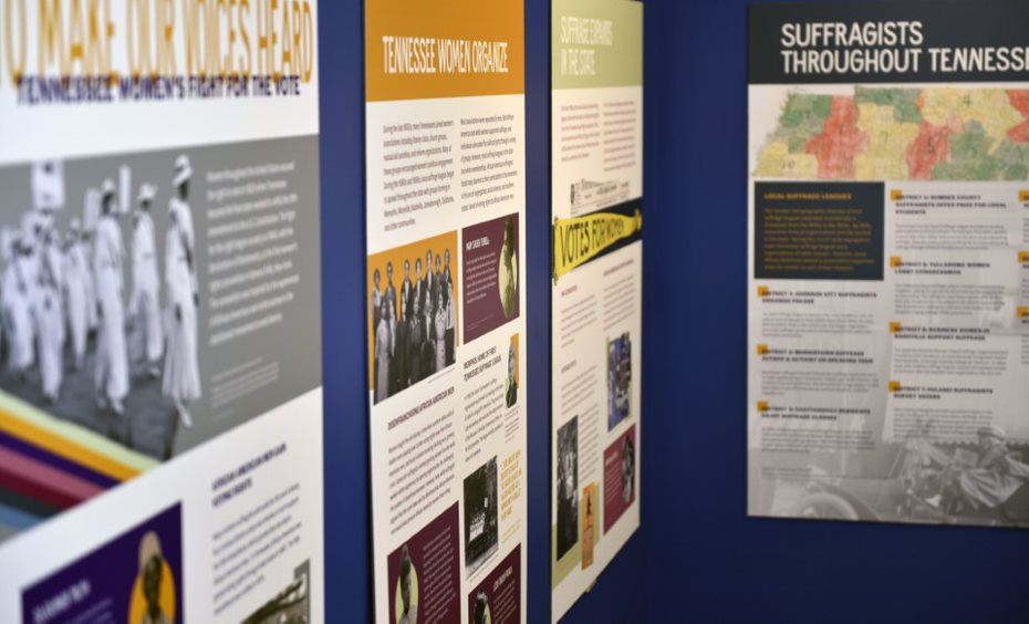 Suffragette exhibit