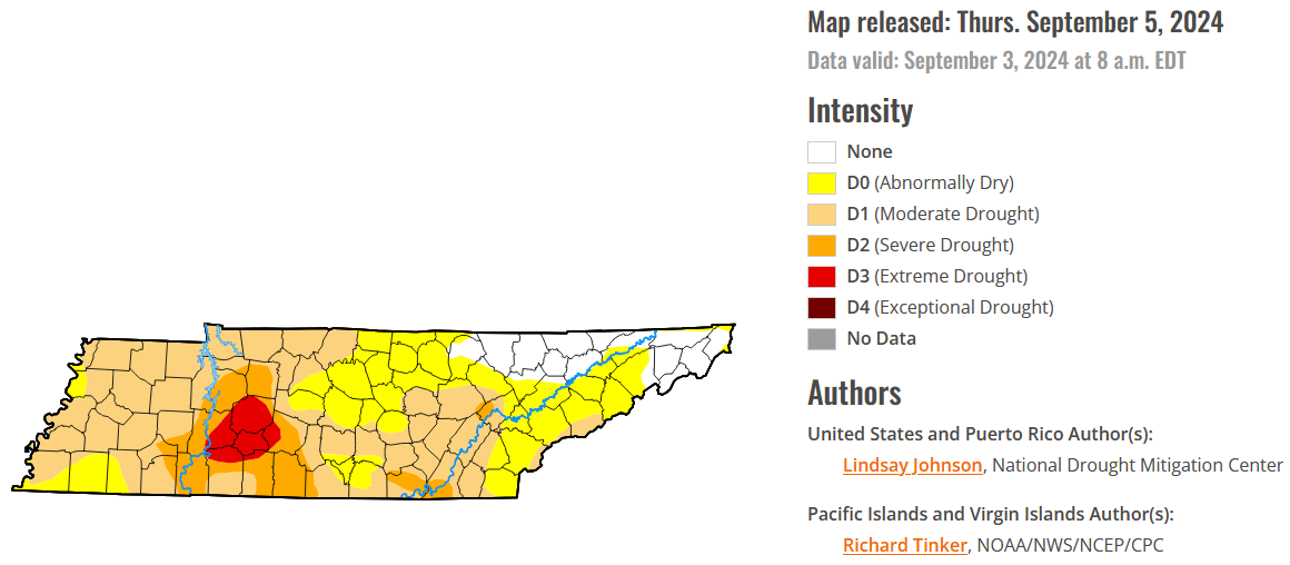 Drought Map 9-5-24